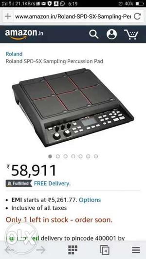 Roland Spd-sx Sampling Pad Brand New Box Pack