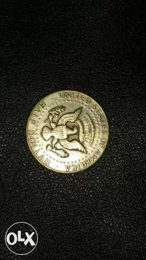 Round silver coin n bronze coin