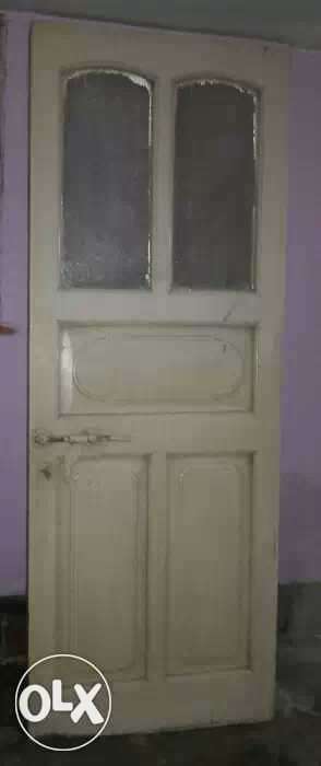 Sagwan wooden door with chaukhat.Baridih