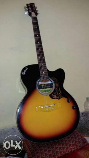 Sun Burst Gibson Cutaway Acoustic Guitar