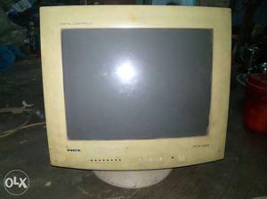 White HCL CRT Monitor