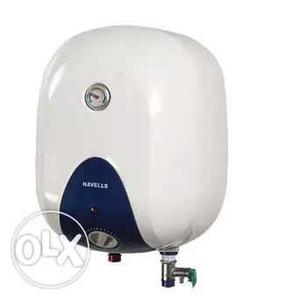 White Havells Electronic water heater