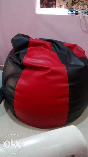 Bean Bag XXL Black and Red