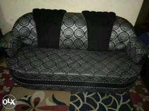 Black And Gray sofa set