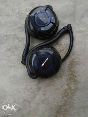 Black Portronics Headphones