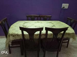 Brown And Gray Dining Table Set