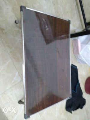 Brown Plywood Top Bed Table