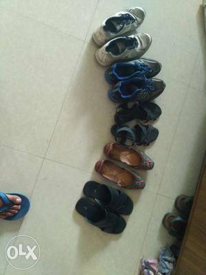Five Pairs Of Footwears