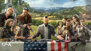 Group Of People With U.S.A. Flag Game Loading Screen
