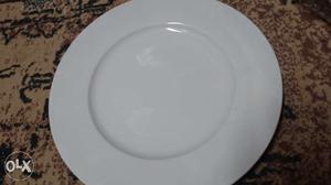 Handmade ceramic plates of 25 cm diameter from