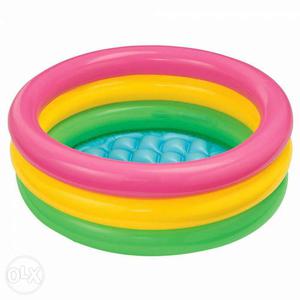 Intex baby pool 3 rings multicolor free delivery