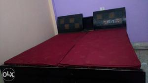 King size Double Bed having two boxes along with