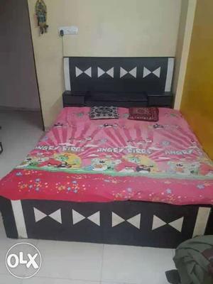 King size bed with storage and mattresses