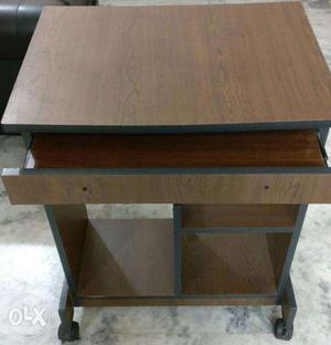 Laptop Table with Wheel- Heavy Plywood & Strong. 1 Year Old,