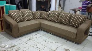 New designer sofa with branded fabric with 10