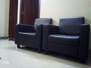 Nice black double sofa