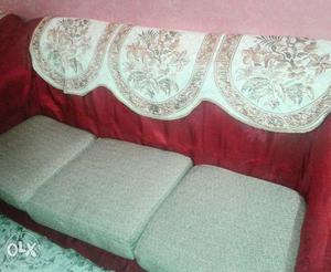 One 3 seater sofa with two 1 seater sofa.5 years