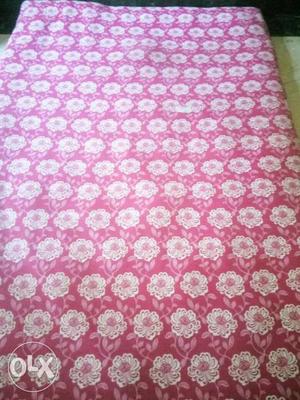 Pink And Grey Floral Cushion