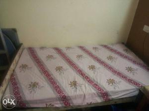 Queen size bed set with mattress for immediate