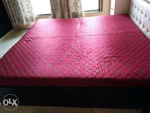 Quilted Red Floral Print Mattress still available