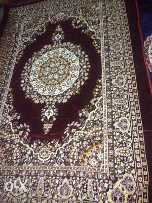 Red, Yellow, White And Purple Persian Rug