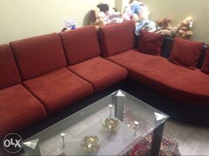 Sofa set with center table just one year old..In