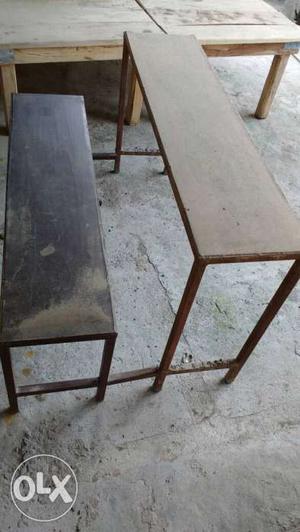 Solid Iron desk n bench 15 sets for sale Rs.  each set.