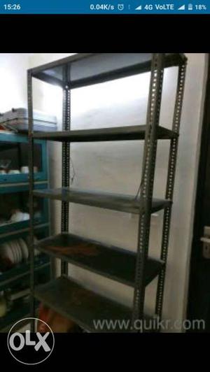 Stainless Steel rack to store various items.