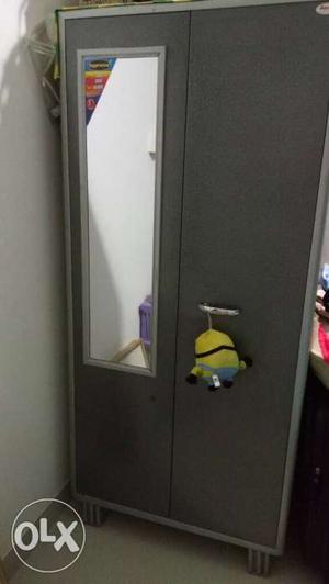 Steel wardrobe in excellent condition...2 years old