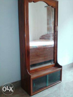 Teak wood wall hanging dressing cabinet 2 years old