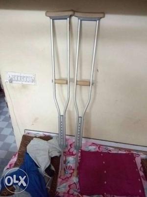 Two Grey Crutches