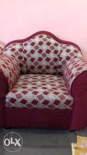 White And Pink Sofa Chair