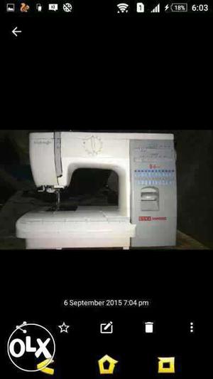 White Sewing Machine Screenshot