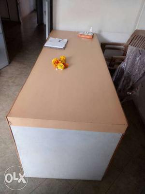 White Wooden Rectangular Table
