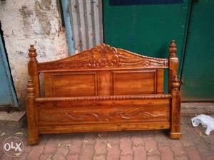 Wooden king size cot for sell.