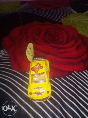 Yellow Toy Race Car