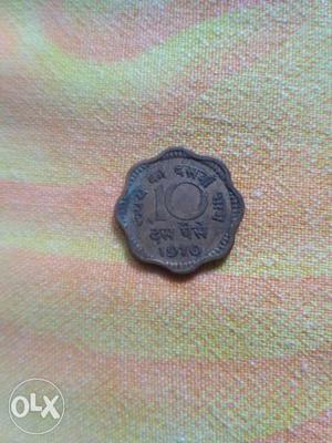 10 paisa coin of  AD