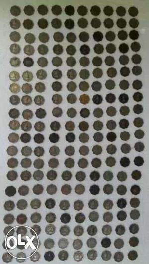 200 old indian 10ps coins. the price is