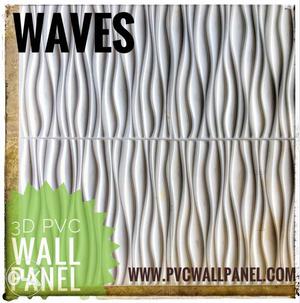 3D pvc wall panel size 24x24 inch