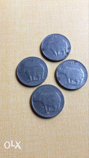 4 coins of 