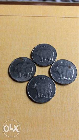 4 coins of 25 paise of 
