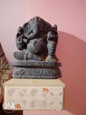Antiques Black stone Ganesh 1 ft