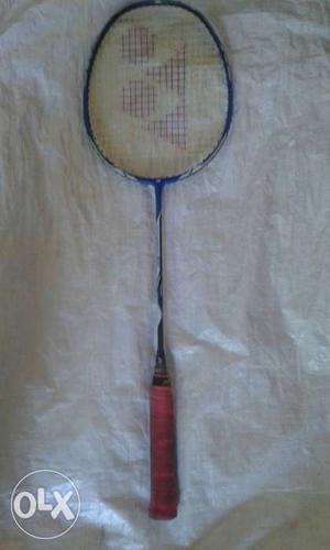 Blue And White Yonex Badminton Racket