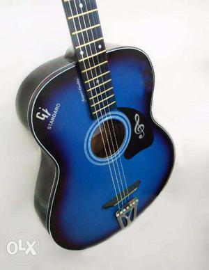 Blue and Black Pure Acoustic Guitar