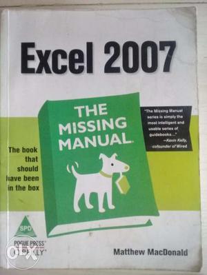 Excel  the missing manual