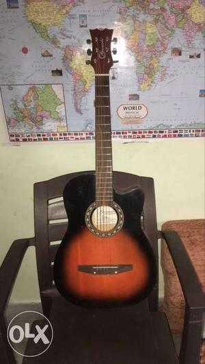 Granada Acoustic Guitar-vintage sunburst-steel