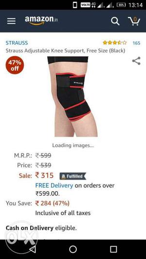 Knee Support Strap by Strauss. Much useful for