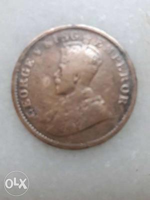 Man Embossed Copper Coin