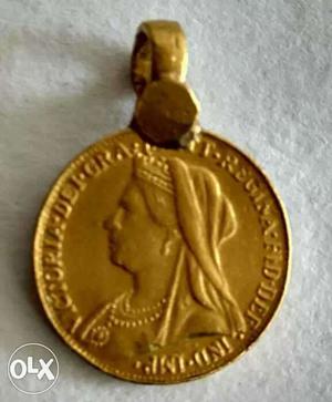 Original gold coin queen victoria 
