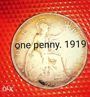  Silver 1 Penny Coin